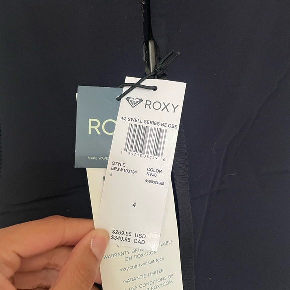 Roxy 4/3 swell wetsuit BNWT - Picture 3 of 5